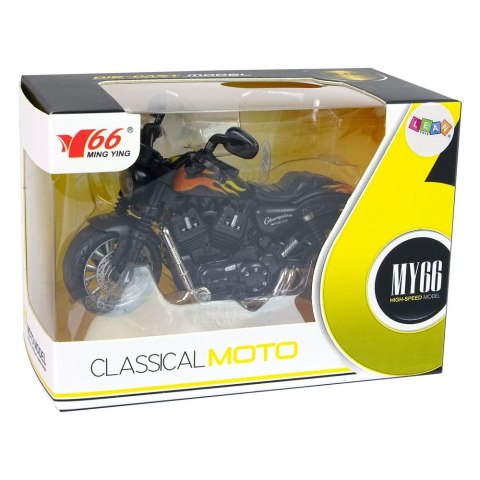 Motocykl Champion Czerwony 1:14 Napęd Pull-Back Dźwięk Światła Lean (12255) Lean