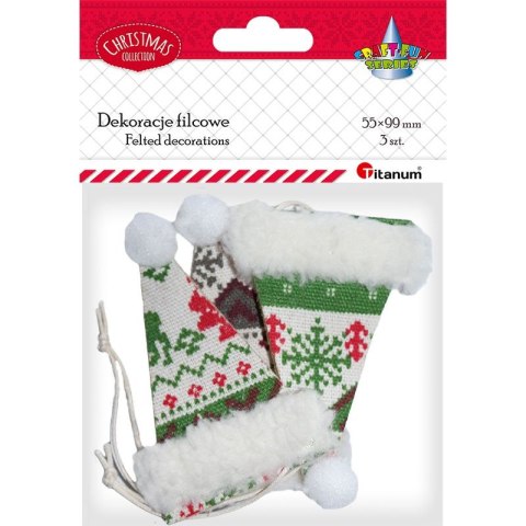 Ozdoba filcowa Craft-Fun Series zawieszki czapki Titanum (MTCR-EA561) Titanum