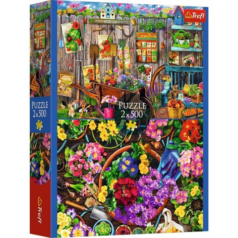 Puzzle Trefl Prace w ogrodzie 2x500 el. (37529) Trefl