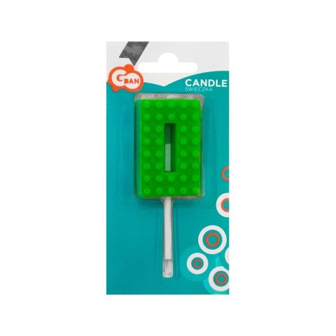 Świeczka urodzinowa klocki numer 0 Godan (7C-SUK0) Godan