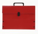 Teczka z szerokim grzbietem na zatrzask Meeting II B4 czerwony VauPe (301/01) VauPe
