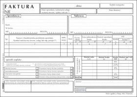 Druk samokopiujący faktura VAT A5 brutto uniwersalna A5 100k. Stolgraf (F12) Stolgraf