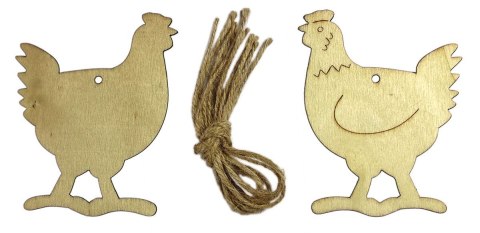 Ozdoba drewniana Craft-Fun Series kury Titanum (22MTL1007) Titanum