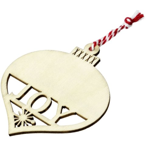 Ozdoba drewniana Craft-Fun Series zawieszka bombka Titanum (4678-1) Titanum