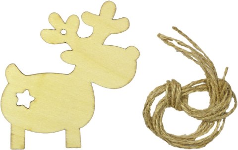 Ozdoba drewniana Craft-Fun Series zawieszki renifery Titanum (5903714533725) Titanum