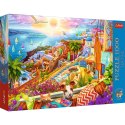 Puzzle Trefl Premium Plus Z wizytą na Santorini 1000 el. (10842) Trefl