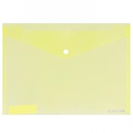 Teczka plastikowa na guzik Office A4 transparentna Starpak (449976) Starpak