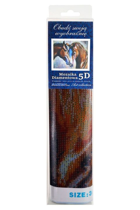Zestaw kreatywny Diamentowa mozaika 30x40cm Konie 6 Flamingo Line (TGC83111) Flamingo Line