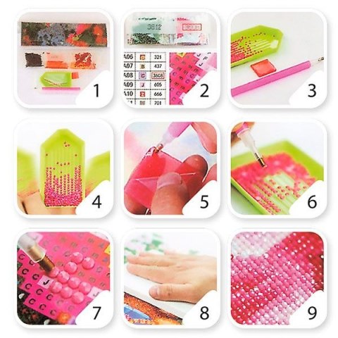 Zestaw kreatywny Diamentowa mozaika 30x40cm Konie 6 Flamingo Line (TGC83111) Flamingo Line