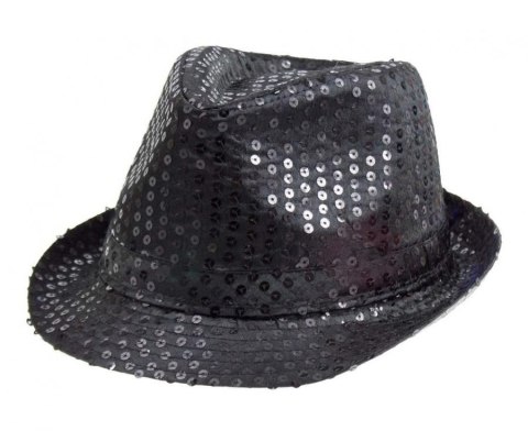 Kapelusz czarny, cekin Godan (TZ-KNCR) Godan