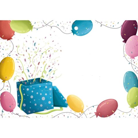 Kartka składana KARNET B8 prezent z balonami Henry (5905701484355) Henry