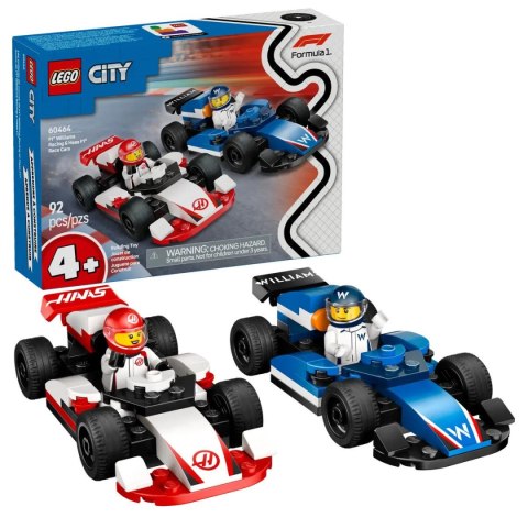 Klocki konstrukcyjne Lego City F1® Bolidy Williams Racing i Haas F1® (60464) Lego