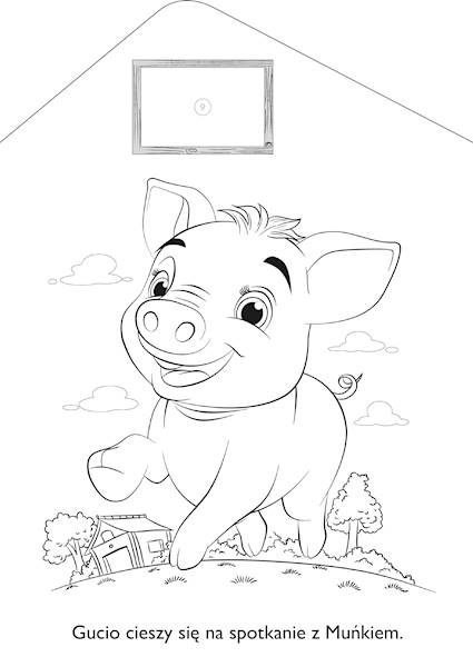 Książeczka edukacyjna kol.z zagrody. prosiaczek Niko Niko