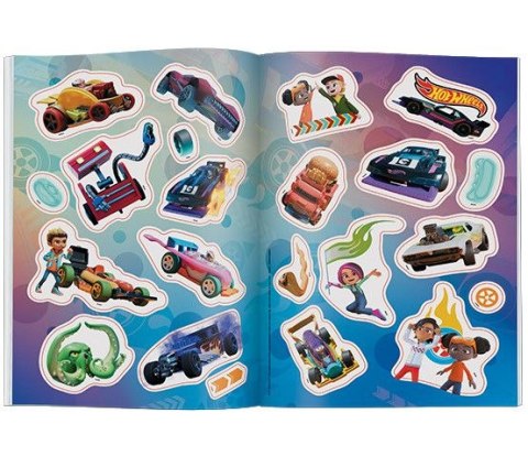 Książka dla dzieci Hot Wheels™ Kolorowanka z Naklejkami Ameet (NA-1601) Ameet