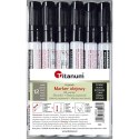 Marker olejowy wkład czarny okrągła końcówka Titanum (100331) Titanum