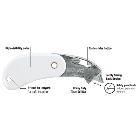 Nóż Psc2 bezpieczny składany biały Phc (BH-PSC2-100) Phc