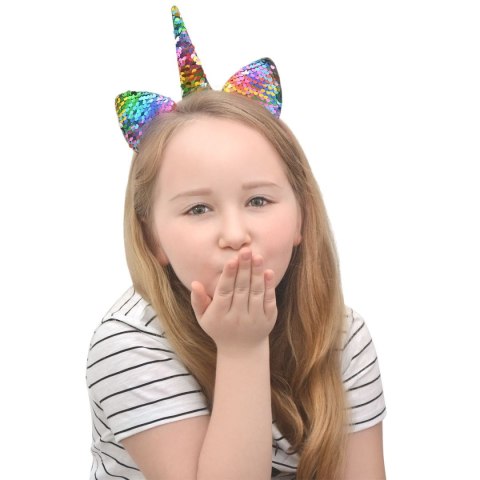 Opaska Jednorożec disco z cekinami dwustronnymi Arpex (SR2671) Arpex