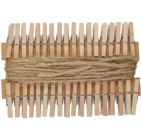 Ozdoba drewniana Craft-Fun Series klamerki ze sznurkiem Titanum (PJ497) Titanum