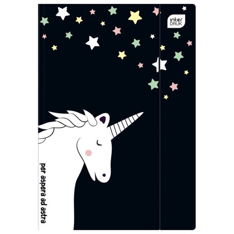 Teczka kartonowa na gumkę TRENDS GIRLS HOLOGRAM A4 mix Interdruk Interdruk