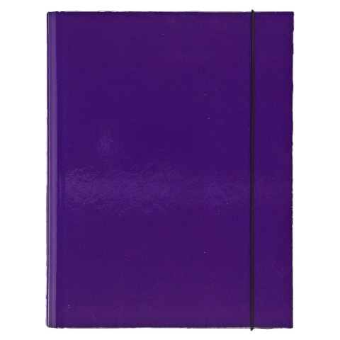 Teczka z szerokim grzbietem na gumkę fioletowa skrzydłowa A4 fioletowy VauPe (310/04) VauPe