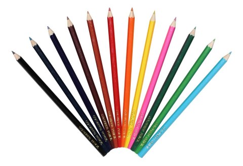 Kredki ołówkowe sześciokątne 12 kol. 12 kol. Titanum Titanum