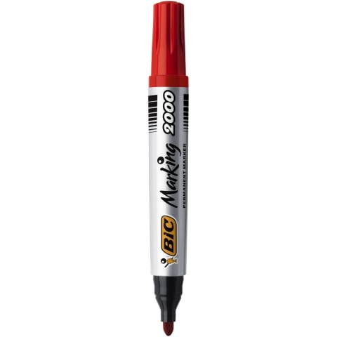 Marker permanentny Marking 2000 wkład czerwony 1,5mm okrągła końcówka Bic (8209133) Bic