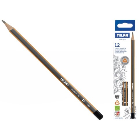 Ołówek trójkątny 4B Milan (071230512) Milan