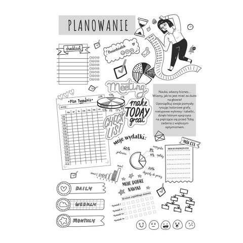 Organizer BUJ O Black 240k A5 mix Interdruk (A5) Interdruk