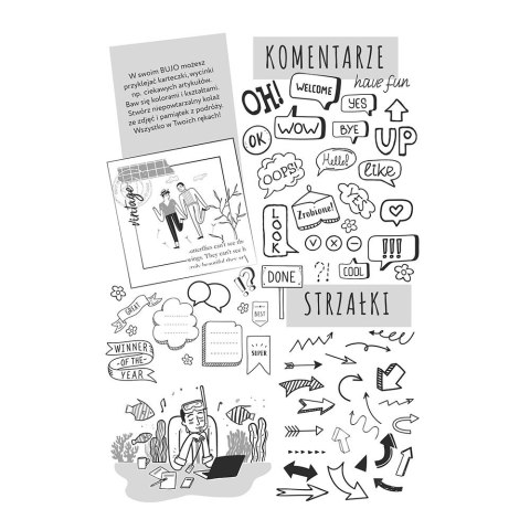 Organizer BUJ O Black 240k A5 mix Interdruk (A5) Interdruk