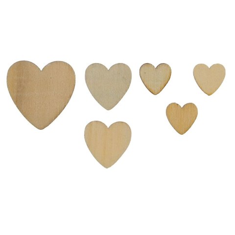 Ozdoba drewniana Craft-Fun Series serca drewniane Titanum (178246X) Titanum