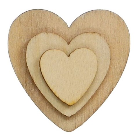 Ozdoba drewniana Craft-Fun Series serca drewniane Titanum (178246X) Titanum