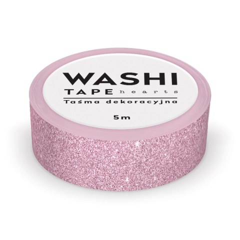 Taśma ozdobna taśma samoprzylepna HEARTS 5M 15x5 [mm x m] mix Interdruk (5902277325891) Interdruk