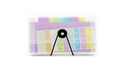 Teczka z przegródkami kolor: przejrzysty/mix 13 przegródek Biurfol (THP-S-01) Biurfol