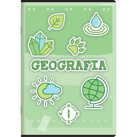 Zeszyt geografia mix A5 60k. 70g krata Top 2000 (400168980) Top 2000