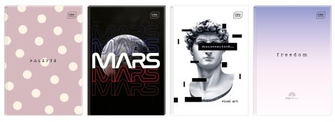 Brulion mix2 A4# A4 96k. 70g krata Interdruk (BRA4#MET) Interdruk