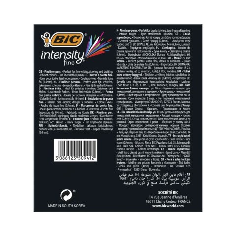 Cienkopis POINT wkład mix 0,4mm 10kol. Bic (953034) Bic