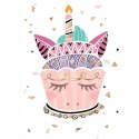 Kartka składana KARNET B8 unicorn tort Henry (5905701484393) Henry