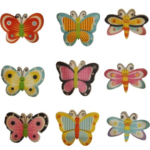 Ozdoba drewniana Craft-Fun Series motyle Titanum (18AQE-20) Titanum