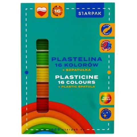 Plastelina Starpak 16 kol. mix (517735) Starpak