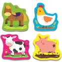 Puzzle baby classic zierzęta na wsi 3, 4, 5, 6 el. Trefl (36070) Trefl