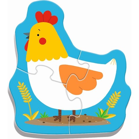 Puzzle baby classic zierzęta na wsi 3, 4, 5, 6 el. Trefl (36070) Trefl