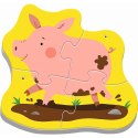 Puzzle baby classic zierzęta na wsi 3, 4, 5, 6 el. Trefl (36070) Trefl