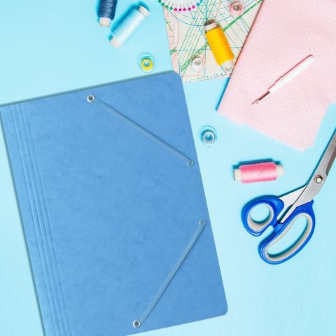 Teczka kartonowa na gumkę A4 jasny niebieski 350g Bantex (400087825) Bantex