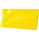 Teczka plastikowa na zatrzask koperta pp DL żółty 140 mic. [mm:] 110x220 Tetis (BT612-Y) Tetis