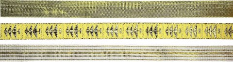 Wstążka Craft-Fun Series Boże Narodzenie 3 wzory 15x2 [mm x m] biało-złoty Titanum (A-28(4#)) Titanum
