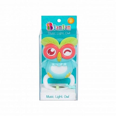 Zabawka dźwiękowa grająca sówka Bam Bam (453670) Bam Bam