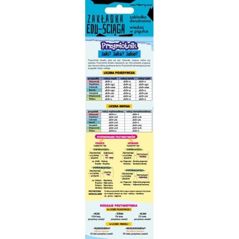 Zakładka do książki Ściąga przymiotniki , zaimki i liczebniki Henry (5905701482788) Henry