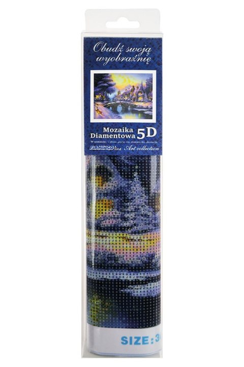 Zestaw kreatywny Diamentowa mozaika 30x40cm Zima Flamingo Line (TGD72807) Flamingo Line