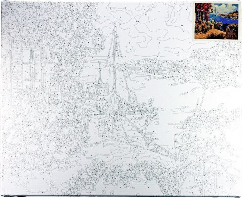 Zestaw kreatywny Malowanie po numerach 40x50cm Pejzaż 3 Flamingo Line (fys145) Flamingo Line