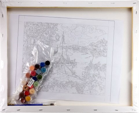 Zestaw kreatywny Malowanie po numerach 40x50cm Pejzaż 3 Flamingo Line (fys145) Flamingo Line